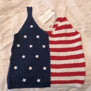 Knit Fourth of July Tank